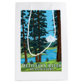 Metolius Fluss-Oberläufe, Oregon Mittlere Geschenktüte (Vorderseite)