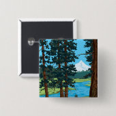 Metolius River Headwater, Oregon Button (Vorne & Hinten)