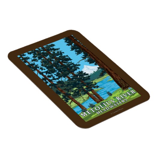 Metolius River Headwater, Oregon Magnet (Rechte Seite)