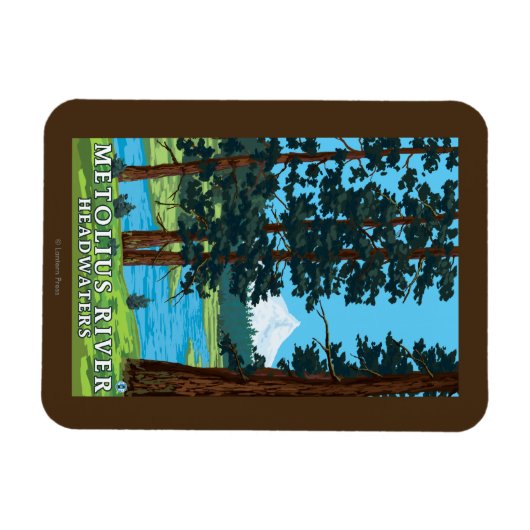 Metolius River Headwater, Oregon Magnet (Horizontal)