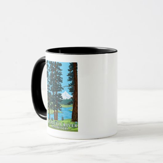 Metolius River Headwater, Oregon Tasse (Vorderseite Links)