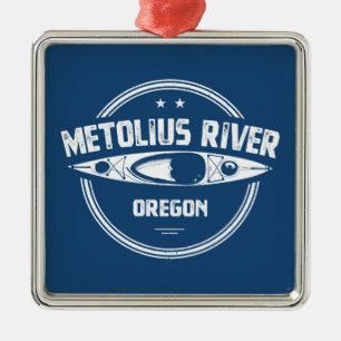 Metolius River Oregon Kayaking Ornament Aus Metall