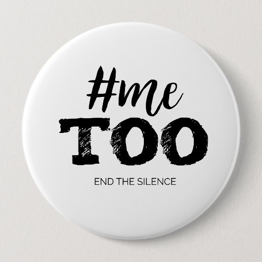 #MeToo Beendet das Schweigen Button (Vorderseite)