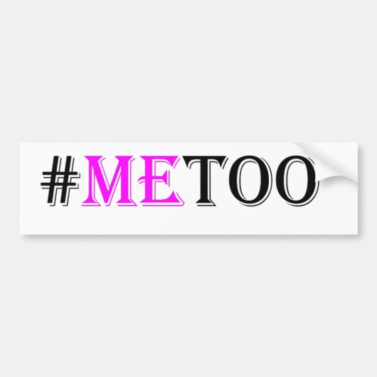 #METOO Bewegung für die Rechte und die Gleichheit Autoaufkleber (Vorne)