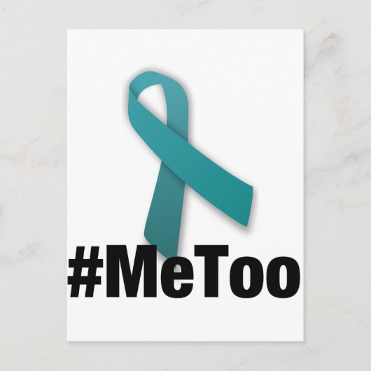 #MeToo Design mit Ribbon Postkarte (Vorderseite)