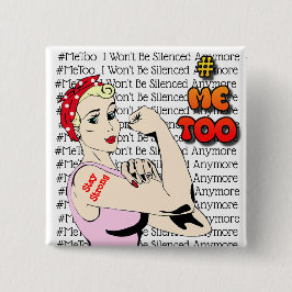 #MeToo Kriegers-Frauen-Knopf Button