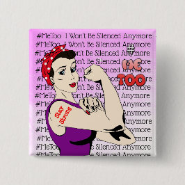 #MeToo Kriegers-Frauen-Knopf Button