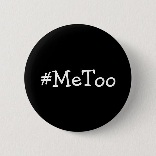 #MeToo solidarität gegen Missbrauch und Button (Vorderseite)