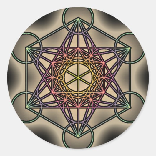 Metratron's Cube 2 - Aufkleber (Vorderseite)