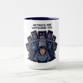 Metriken beobachten dich Spiel Marketer Tasse