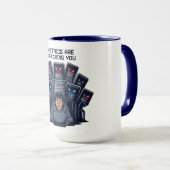 Metriken beobachten dich Spiel Marketer Tasse (VorderseiteRechts)
