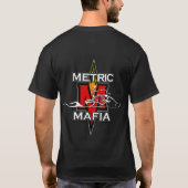Metrische Mafia - Flammen-Chopper T-Shirt (Rückseite)