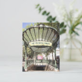 Metro Abbesses, Montmartre, Paris Postkarte (Stehend Vorderseite)