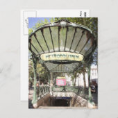 Metro Abbesses, Montmartre, Paris Postkarte (Vorne/Hinten)