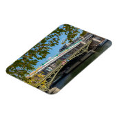 Metro auf der Brücke Bir-Hakeim - Paris, Frankreic Magnet (Linke Seite)