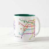 Metro buenos Argentinien-Tasse Zweifarbige Tasse (VorderseiteRechts)