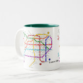 Metro buenos Argentinien-Tasse Zweifarbige Tasse (Vorderseite Links)
