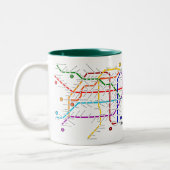 Metro buenos Argentinien-Tasse Zweifarbige Tasse (Links)