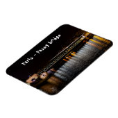 Metro crossing Bir-Hakeim bridge at night Magnet (Linke Seite)