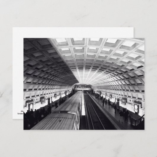 Metro DC Postkarte (Vorne/Hinten)