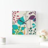 Metro Garden III Quadratische Wanduhr (Zuhause)