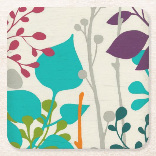 Metro Garden III Rechteckiger Pappuntersetzer (Vorderseite)