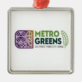 Metro Greens Urban Farming T-Shirt | City Gardener Ornament Aus Metall