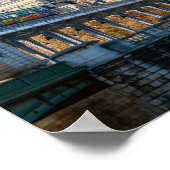 Metro in Pont de Bir-Hakeim - Paris, Frankreich Poster (Ecke)