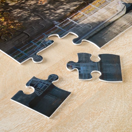 Metro in Pont de Bir-Hakeim - Paris, Frankreich Puzzle (Seite)