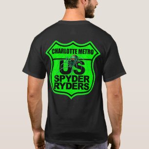 Metro-Kapitel Charlotte - Logo 2-seitig grün T-Shirt