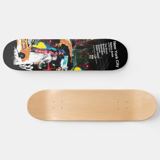 Metro New York City Skateboard (Horizontal)