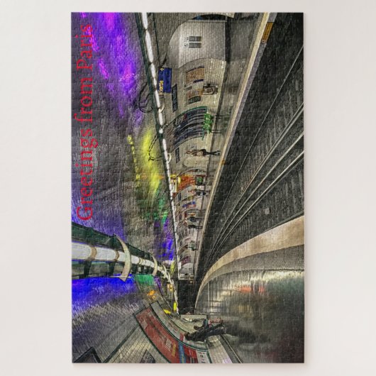 Metro Paris. Puzzle (Vertikal)