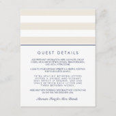 Metro Strip Guest Information Card | Marine und Cr Begleitkarte (Vorderseite)