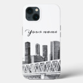 Metrobrücke zeichnend Stift Case-Mate iPhone Hülle (Rückseite)