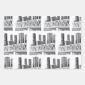 Metrobrücke zeichnend Stift Geschenkpapier Set (Vorderseite 2)