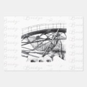 Metrobrücke zeichnend Stift Geschenkpapier Set (Vorderseite)