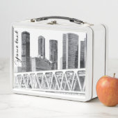 Metrobrücke zeichnend Stift Metall Brotdose (Beispiel)