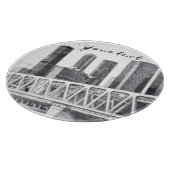 Metrobrücke zeichnend Stift Schneidebrett (Ecke)