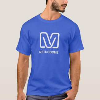 Metrodome Lettermark Blue T - Shirt (Schlichte Rüc