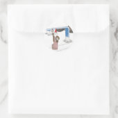 Metrognom Runder Aufkleber (Tasche)