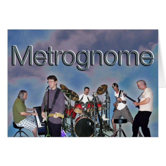 Metrognome Karten-freier Raum (Vorderseite (Horizontal))