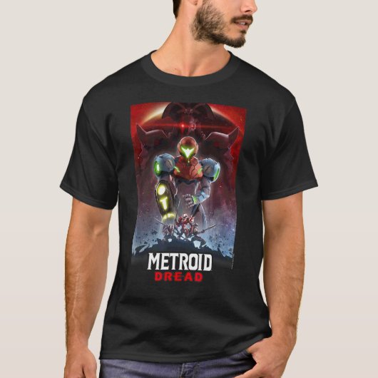 Metroid Dread Galactic Group Gaming Poster T-Shirt (Vorderseite)