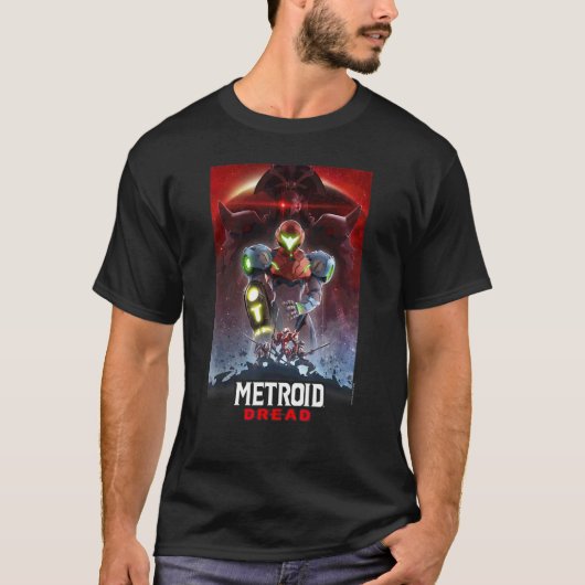 Metroid Dread Galactic Group Gaming Poster T-Shirt (Vorderseite)