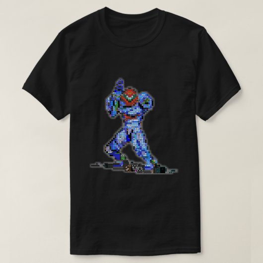 Metroid Dread Pixel Art T-Shirt (Design vorne)