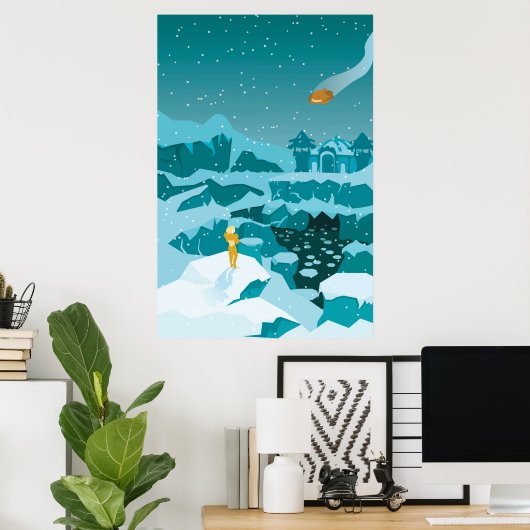 Metroid Prime Phendrana Drives Poster (Heimbüro)