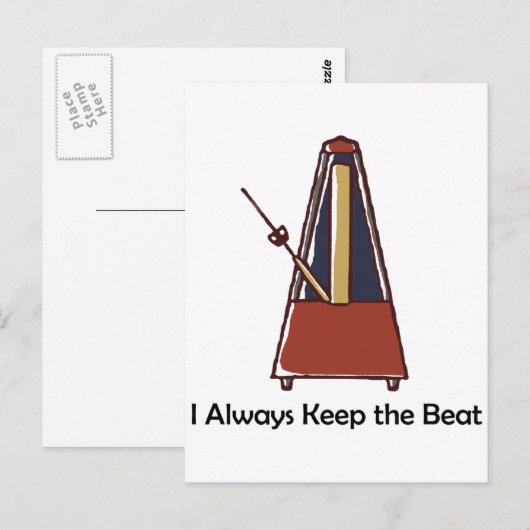 Metronom Postkarte (Vorne/Hinten)