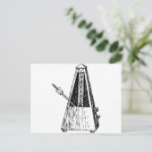 Metronom zeichnend. Timekeeper Postkarte (Stehend Vorderseite)