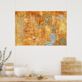 Metronomgeschichte, Zeit und Tempo Poster (Küche)