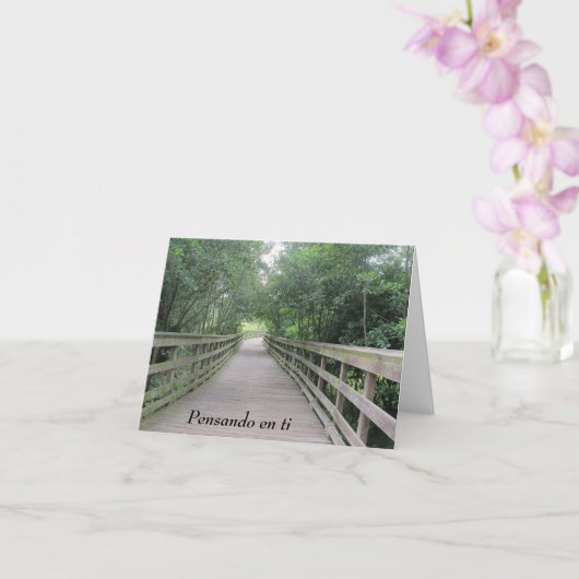 Metropark Boardwalk - Pensando en ti Karte (Orchidee)