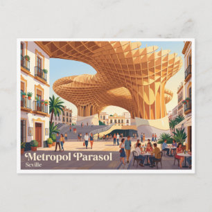 Metropol Parasol Sevilla Spanien Postkarte